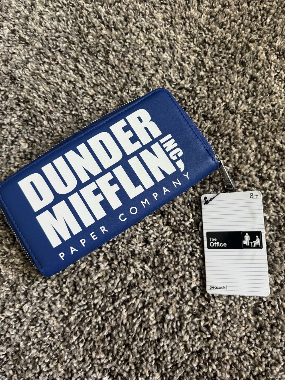 Dunder Mifflin loungefly Blue Zip Wallet - The Office NWT